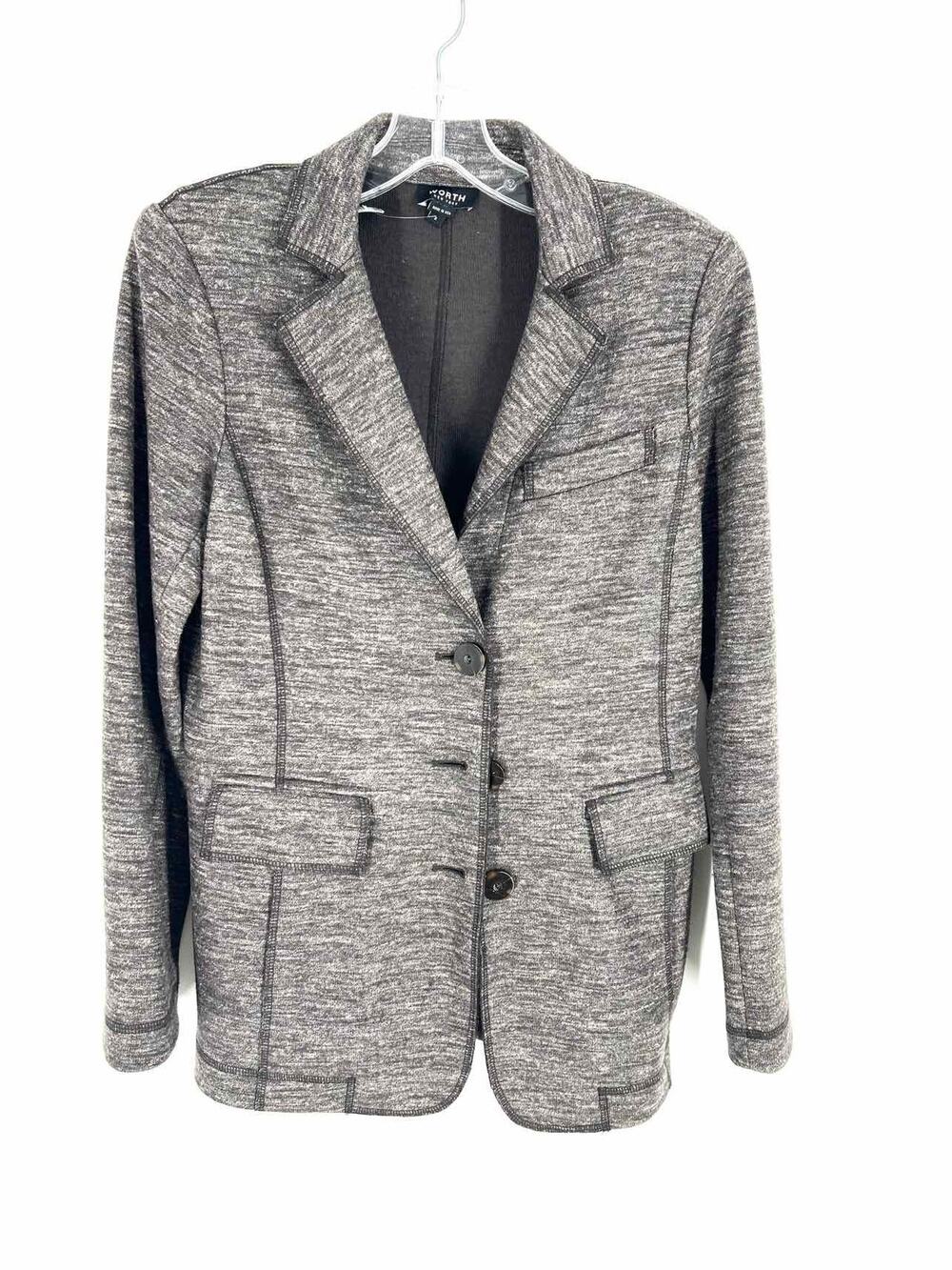 Worth Size 2 Dk Brown/Taupe Variegated Wool Blend Designer Blazer